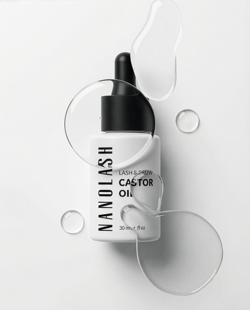 aceite de ricino en las pestañas nanolash